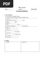 Class 4 Maths: Number System Worksheet | PDF | Numbers | Notation