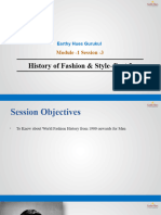 EH - Fashion & Styling - Module 1 Session 3 Part 2 - History of Fashion & Style