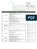 PR2311-2309 B4D, Servicios Networking Noviembre Multicine SCZ - Presupuesto