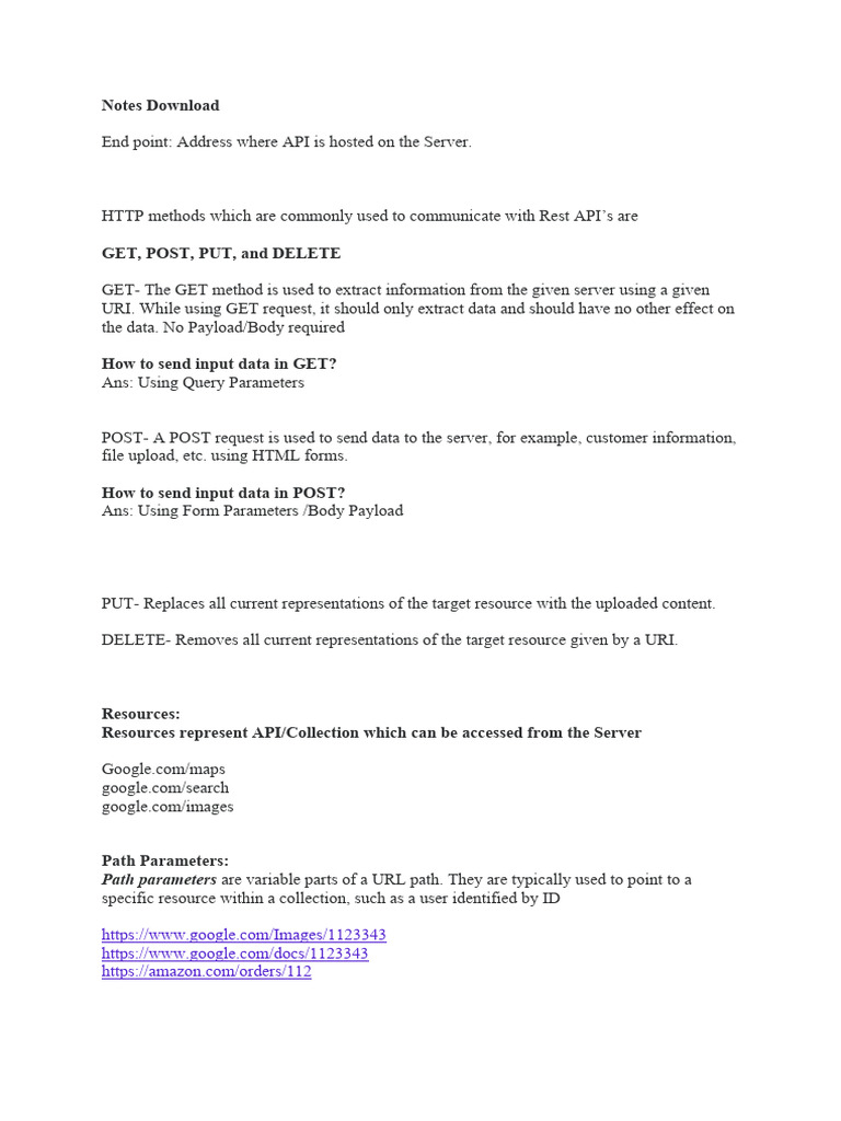 API Testing Note | PDF