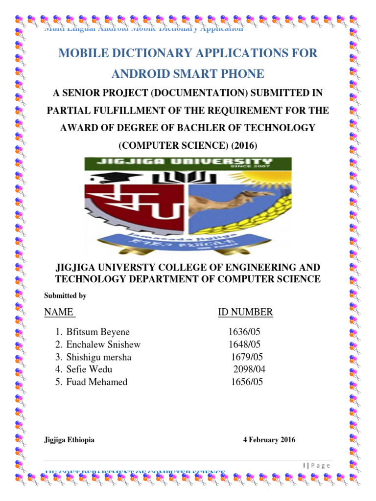 Full Doc MBDA | PDF | Android (Operating System) | Dictionary