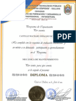 Certificado - Oswaldo Machare