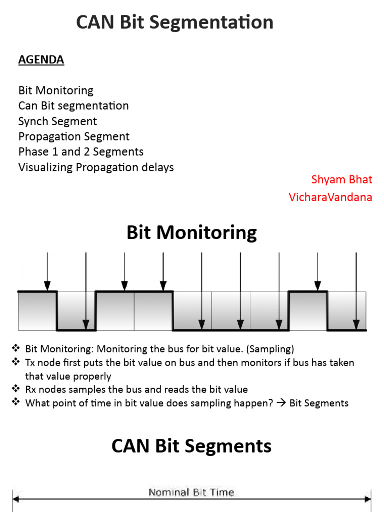 CAN Bit Segmentation Overview | PDF