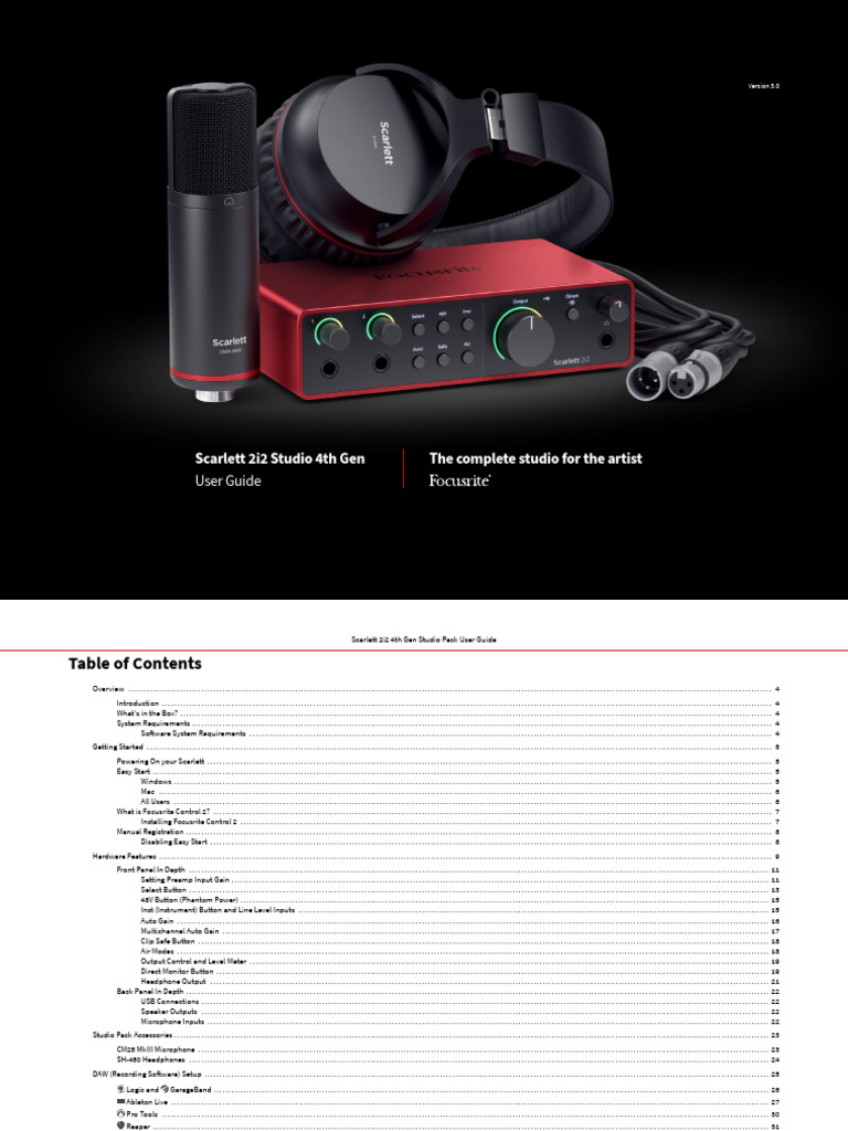 Scarlett 2i2 Studio 4th Gen User Guide V3PdfEn PDF Icon
