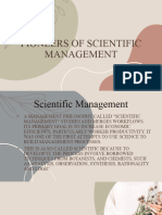 Pioneers of Scientific Management