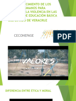 3.1. El Fortalecimiento de Los Valores Humanos para Erradicar La Violencia en Las Escuelas de Educación Básica Del Estado Veracruz