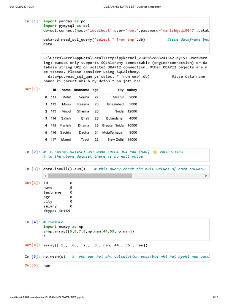 Data Cleaning for Cityace Dataset | PDF | Integer (Computer Science ...
