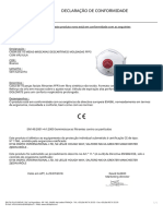 Declaração de Conformidade Da Máscara M1300V2C