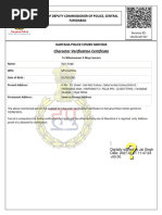 Police Clearance Certificate Sample | PDF