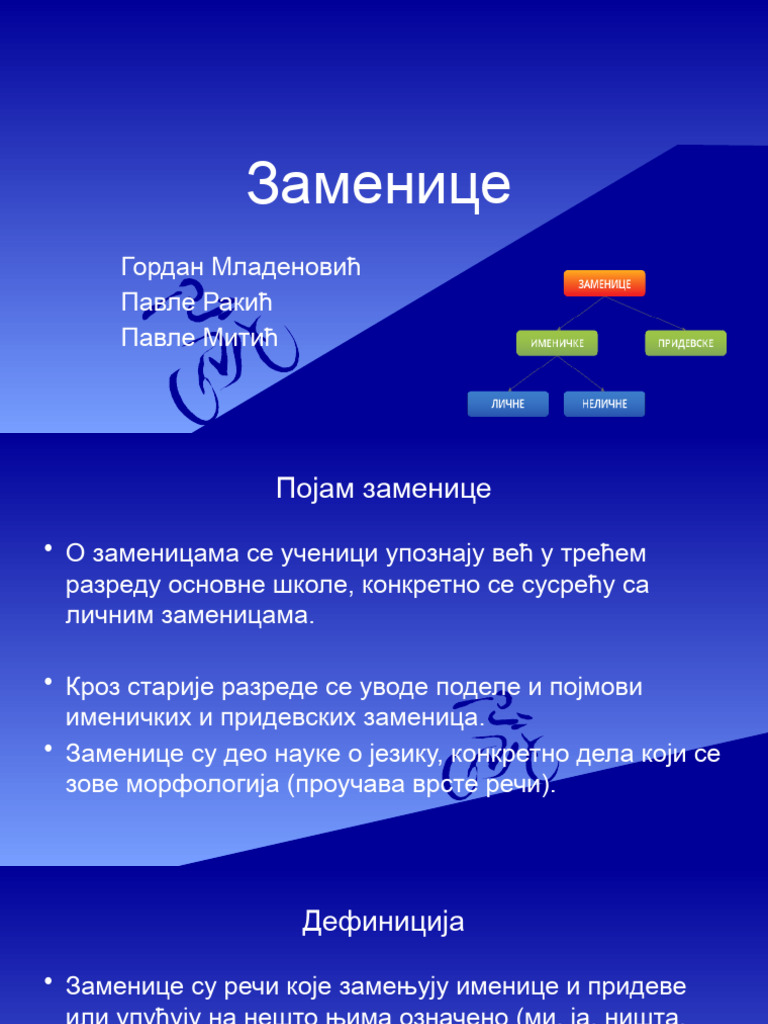 Заменице | PDF