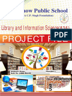 Project Cover, Certificate & Acknowledgement For Project of Lib. Sc.