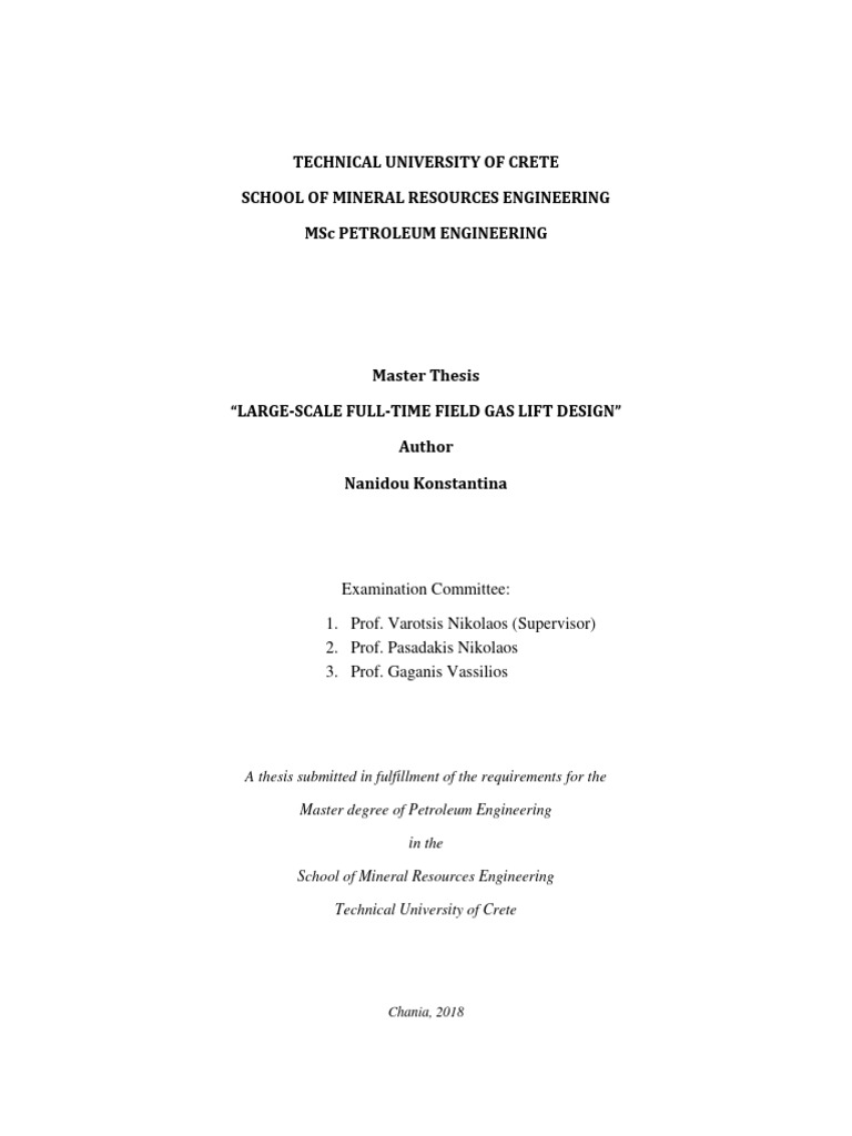 Gas Lift Design for Petroleum Engineering | PDF | Petroleum Reservoir ...