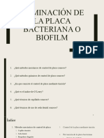 T6. Eliminación de La Placa Bacteriana o Biofilm