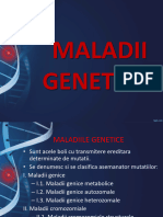 EG 7.2. Maladii Genetice (Cromozomiale)