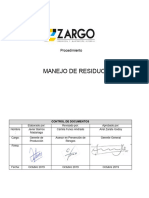 ZAR-PR-035 - Procedimiento Manejo de Residuos
