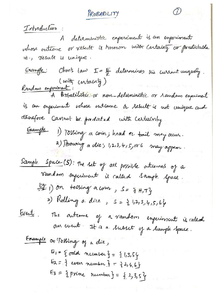 Ps unit3a probability and random variables pdf