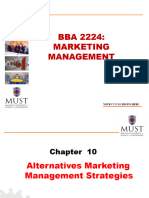 Chapter 10 Alternate Marketing Strategies