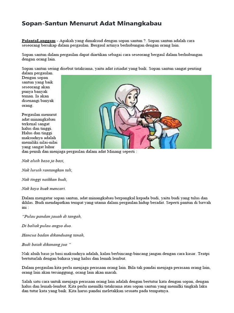 Monggo Pinarak budaya Jawa sopan santun