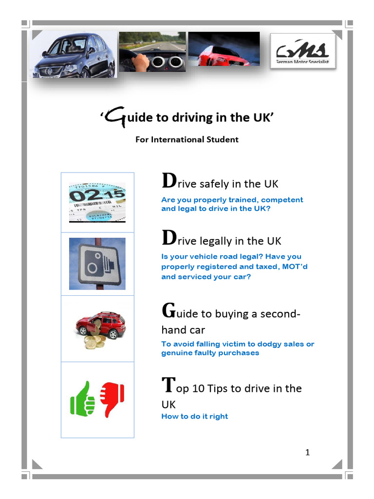 UK Driving License and Requirements Guide | PDF | Driver's License ...