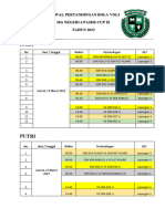 Jadwal Pertandingan Voli