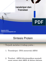 Transkripsi Dan Translasi: Sogandi, M.Si