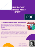 Power Point Emancipazione Femminile Nello Sport