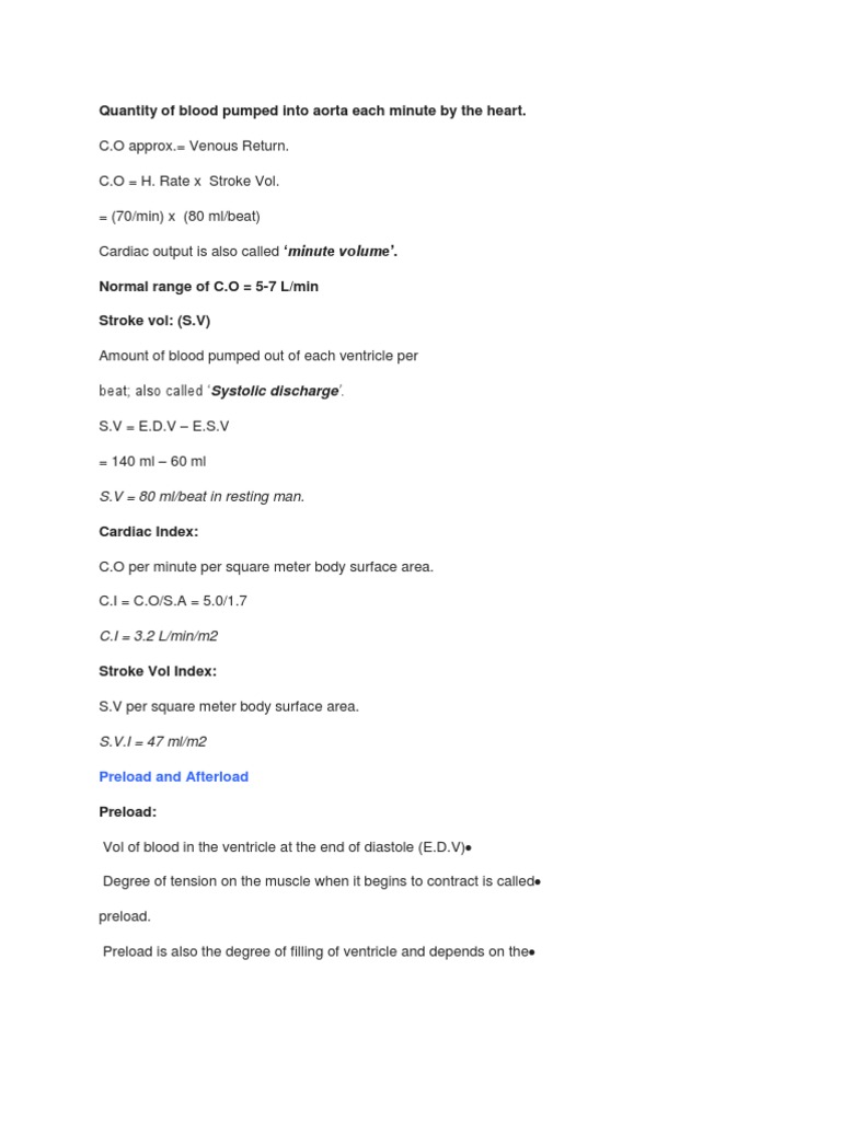 Understanding Cardiac Output and Its Measurement | PDF | Heart ...