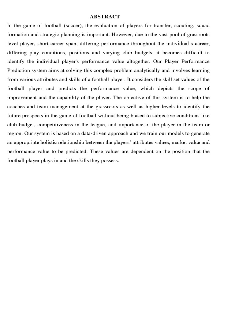 Sat 60.Pdf Predection of Football Players Performance Using Machine