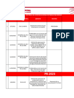 Control de Correspondencias Enviadas