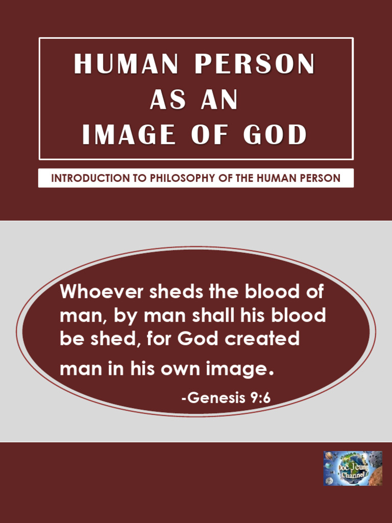 Philosophy of Humanity as God's Image | PDF | Religious Belief And ...