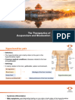 The Therapeutics of Acupuncture and Moxibustion (Hypochondriac Pain, Jaundice, Oedema, Depression)