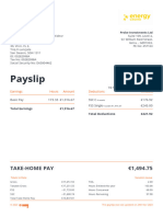Payslip: Take-Home Pay 1,494.75