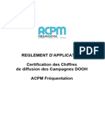 Réglement D'application DOOH