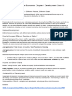 Cbse 10th Social Science Economics Chapter 1 Development Class 10 Notes