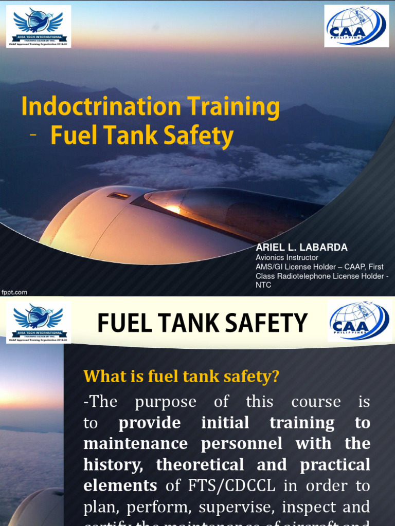 Indoctrination Fuel Tank Safety PDF Hypoxia (Medical) Chemistry