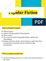 Introduction To Popular Fiction