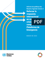 Our Common Agenda Policy Brief Emergency Platform Es