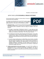 Informativo-Especial-Ley-Nº-31313, LEY DE DESARROLLO URBANO SOSTENIBLE JULIO 2021