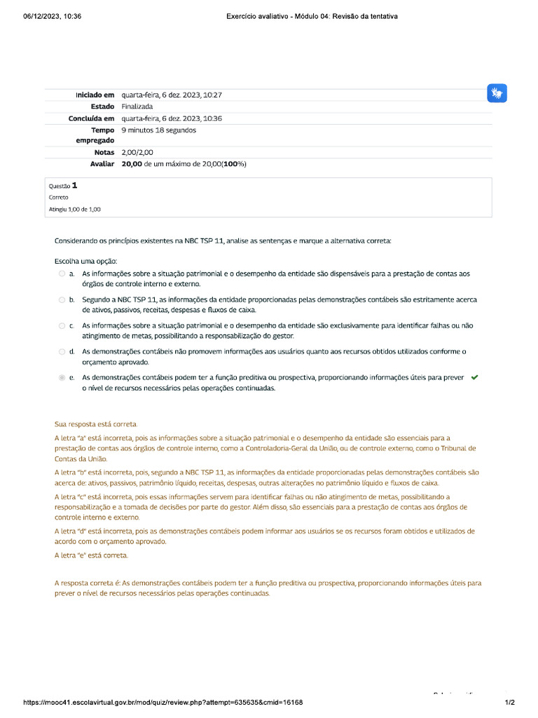 Módulo 4 - Contabilidade Com Foco Na Gestão Pública | PDF