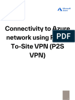 Azure Cloud Connectivity Using Point-To-Site D0