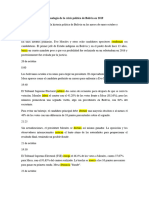 Cronología de La Crisis Política de Bolivia en 2019.1.1