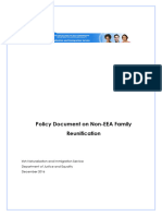 Policy Document on Non EEA Family Reunification
