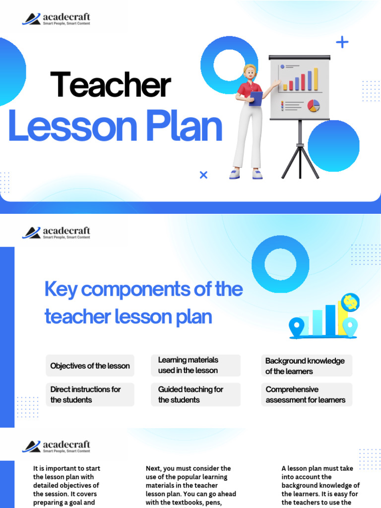 Key Components of The Teacher Lesson Plan | PDF | Lesson Plan | Learning