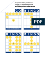 Approved Bingo Game Patterns