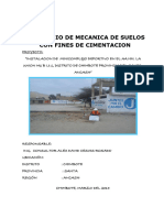 INFORME TECNICO SUELOS Polideportivo La Union