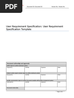 URS for Pharmaceutical Equipment | PDF