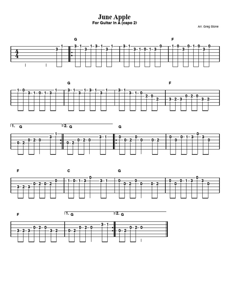June Apple Guitar | PDF
