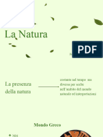 La Natura Nel Mondo Greco e Nel Mondo Latino