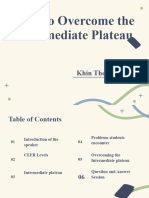 How To Overcome The Intermediate Plateau Khin Thet Lwin 2