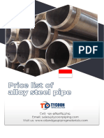 Alloy Steel Pipe Price List Indonesia